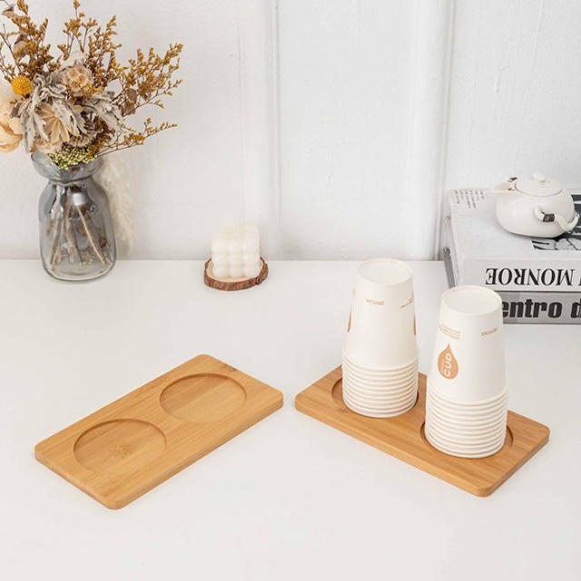 Bamboo Cup Coasters Table Mats