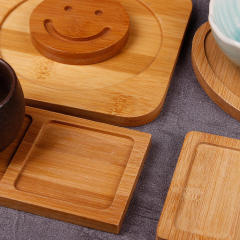 Custom Wholesale Bamboo Mat Laser Engraving Coaster