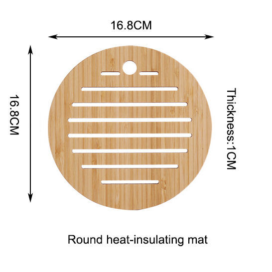 Bamboo Heat-Insulation Pot and Bowl Coasters