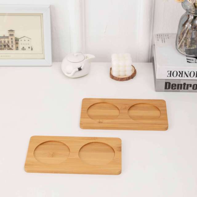 Bamboo Cup Coasters Table Mats
