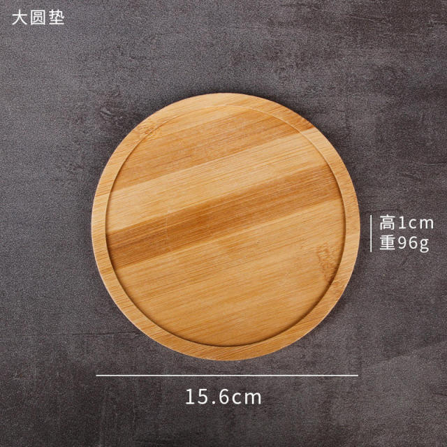 Custom Wholesale Bamboo Mat Laser Engraving Coaster