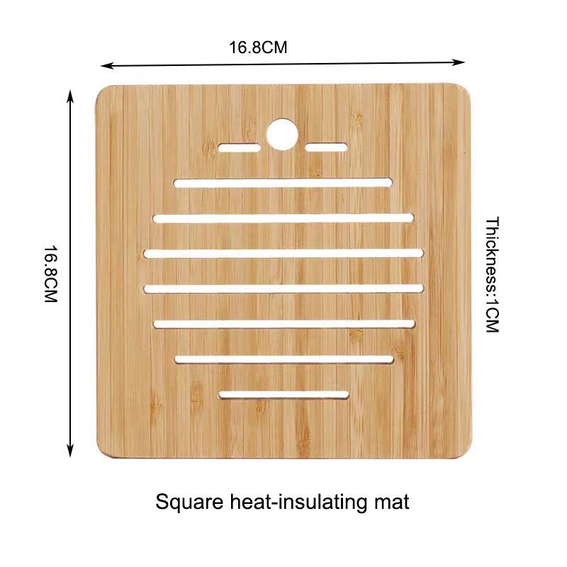 Bamboo Heat-Insulation Pot and Bowl Coasters