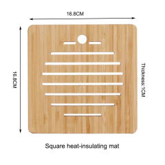 Bamboo Heat-Insulation Pot and Bowl Coasters