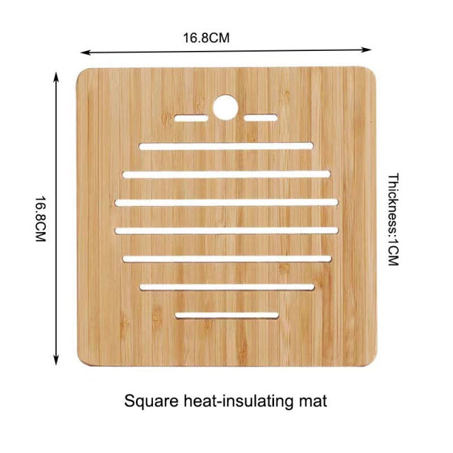 Bamboo Heat-Insulation Pot and Bowl Coasters