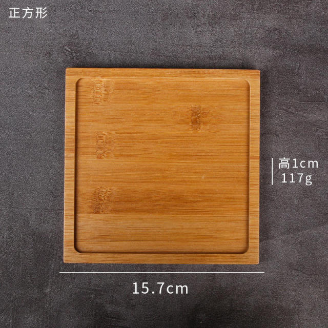 Custom Wholesale Bamboo Mat Laser Engraving Coaster