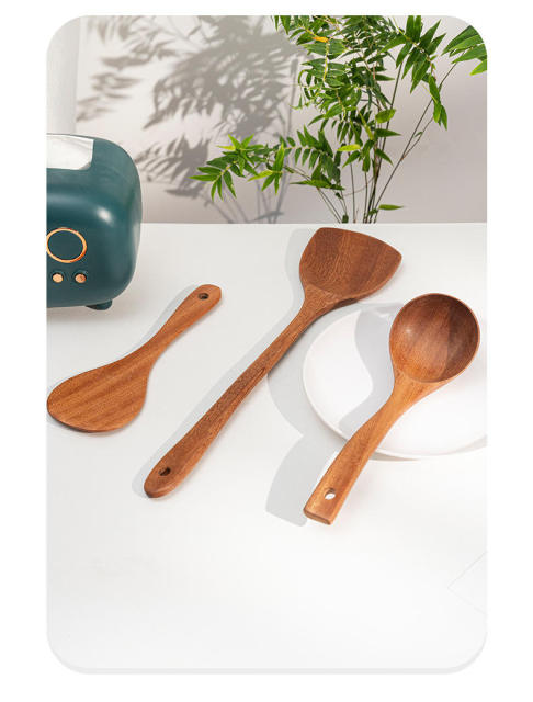 Wooden Ebony Spoons Spatula Wooden Cooking Utensils Wood Kitchen Ladles Utensils