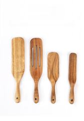 Eco-friendly Teak Wood Cooking Spatula Household Kitchen Utensil Tableware Cooking Spoon