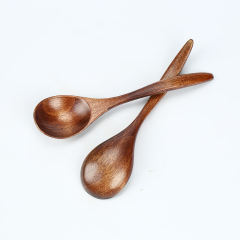 Handle Natural Wooden Small Milk Tea Coffee Mixing Spoons