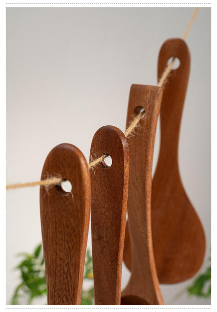 Wooden Ebony Spoons Spatula Wooden Cooking Utensils Wood Kitchen Ladles Utensils