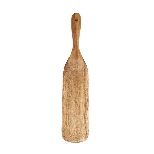Eco-friendly Teak Wood Cooking Spatula Household Kitchen Utensil Tableware Cooking Spoon