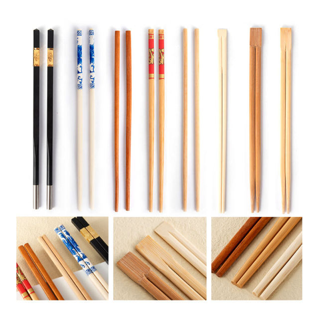 Custom Disposable Tensoge Bamboo Chopsticks Takeout Takeaway to Go Fork Knife Spoon Kit Cutlery Set