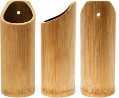 Spoon Bamboo or Wooden Kitchen Cooking Utensil 6 Pieces Set with Holder