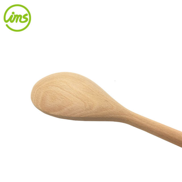 Wholesale Kitchen Utensils Natural Wooden Salad Cooking Spoon