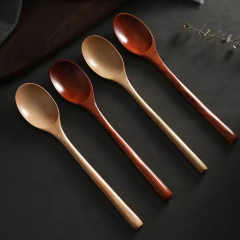 Personalized Kitchen Dining Tableware Long Handle Dishwasher Safe Wooden Spoon