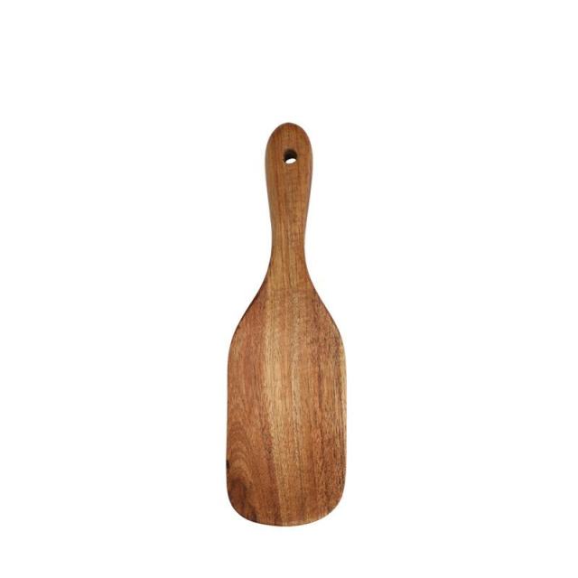 Eco-friendly Teak Wood Cooking Spatula Household Kitchen Utensil Tableware Cooking Spoon