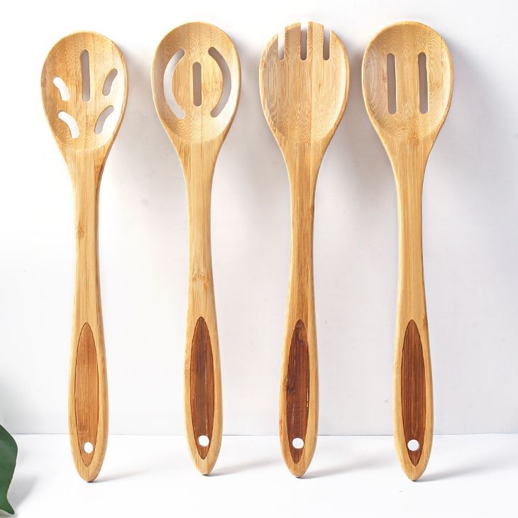 Kitchen Natural Bamboo Stir-Fry Spatula Mini Non-Stick Shovel Practical Cooking Utensi