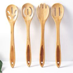 Kitchen Natural Bamboo Stir-Fry Spatula Mini Non-Stick Shovel Practical Cooking Utensi