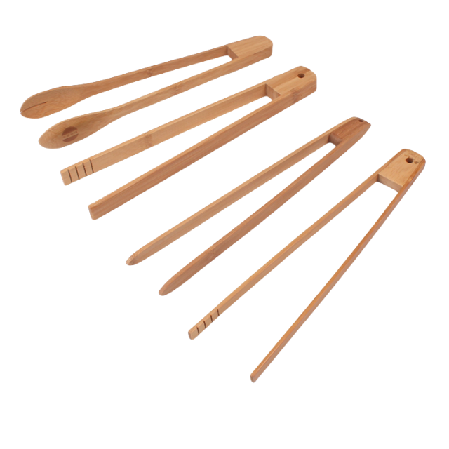 Wooden Food Tweezers Barbecue Baking BBQ Bamboo Clips Buffet Steak Barbecue Tweezers Bread Tong Baking Barbecue Tool