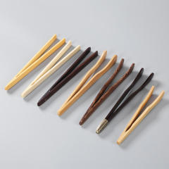 Hot Kitchen Utensils Bamboo Tea Clip Bamboo Tea Forceps Tea Set Accessories Bamboo Wood Tongs