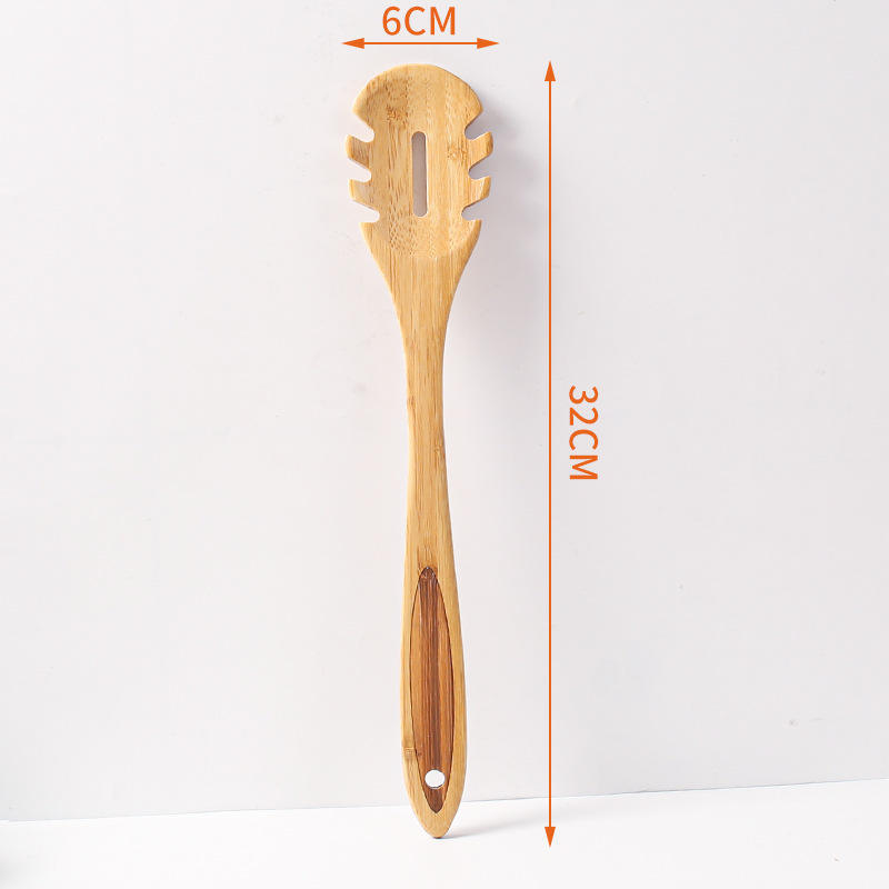 Kitchen Natural Bamboo Stir-Fry Spatula Mini Non-Stick Shovel Practical Cooking Utensi