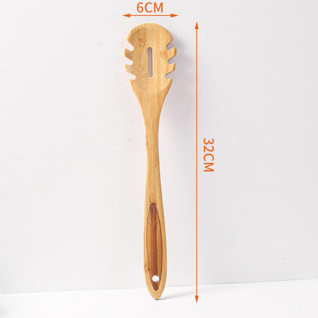 Kitchen Natural Bamboo Stir-Fry Spatula Mini Non-Stick Shovel Practical Cooking Utensi