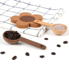 7.5/10/15ml Long Handle Wooden Spice Coffee Spoon