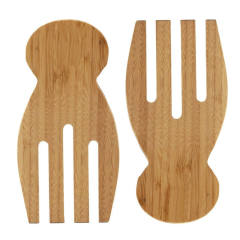 Bamboo Salad Server Claws Set Wooden Salad Spoon for Pasta Fruit Serving Kitchen Accessories