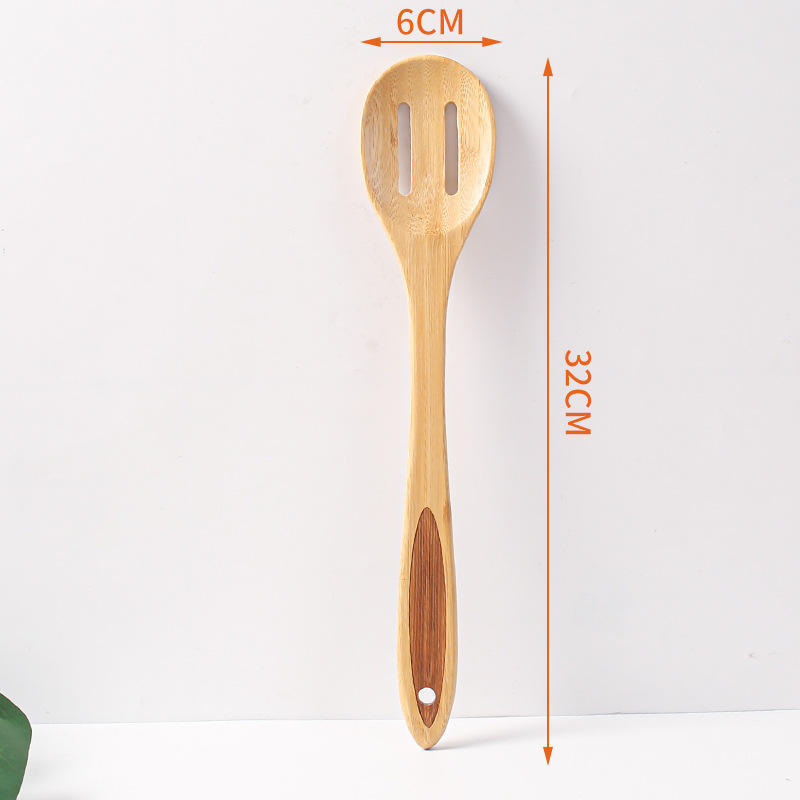 Kitchen Natural Bamboo Stir-Fry Spatula Mini Non-Stick Shovel Practical Cooking Utensi