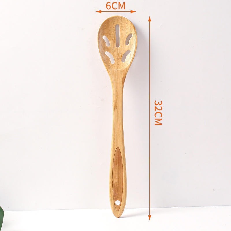 Kitchen Natural Bamboo Stir-Fry Spatula Mini Non-Stick Shovel Practical Cooking Utensi