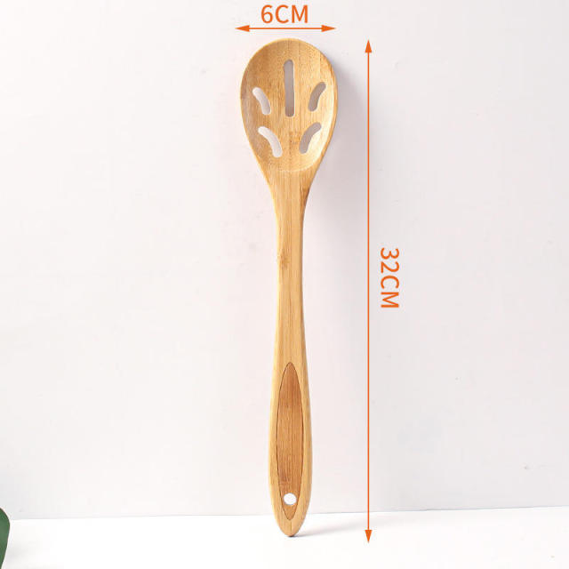 Kitchen Natural Bamboo Stir-Fry Spatula Mini Non-Stick Shovel Practical Cooking Utensi