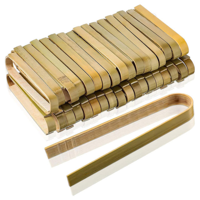 Multifunction Bamboo Eco-friendly Tea Clips Tweezers Kitchen Accesso