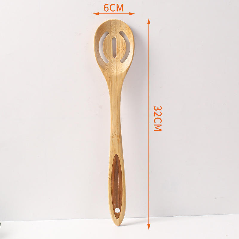 Kitchen Natural Bamboo Stir-Fry Spatula Mini Non-Stick Shovel Practical Cooking Utensi