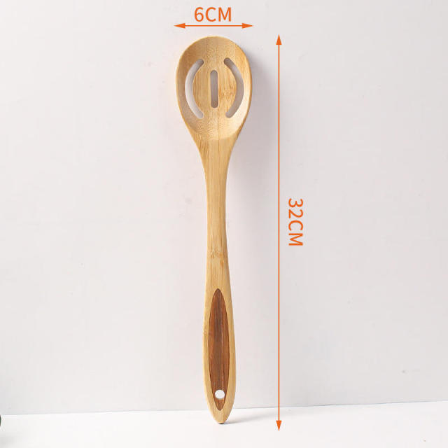 Kitchen Natural Bamboo Stir-Fry Spatula Mini Non-Stick Shovel Practical Cooking Utensi