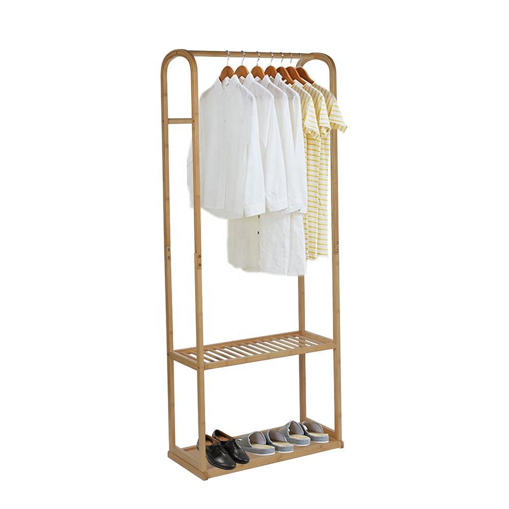 Bamboo Clothes Coat Rack