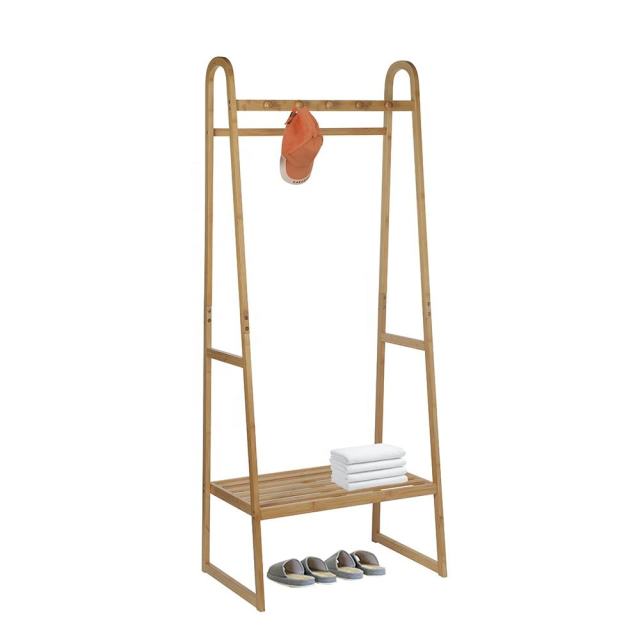 Bamboo Clothes Coat Rack