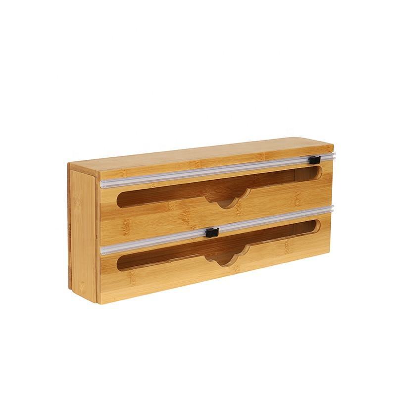 Bamboo Wrap Organizer With Cutter