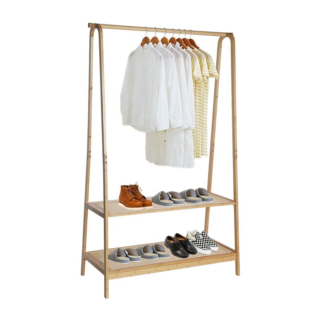 Bamboo Clothes Coat Rack