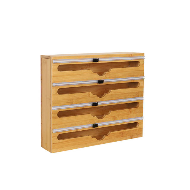 Bamboo Wrap Organizer With Cutter