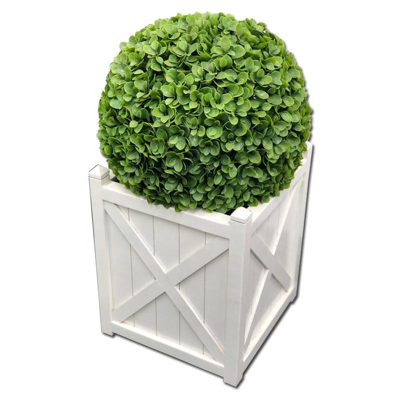Outdoor White Large Flower Garden Planter Box