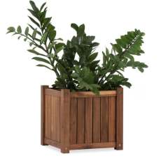 Acacia Wood Square Flower Planter Box