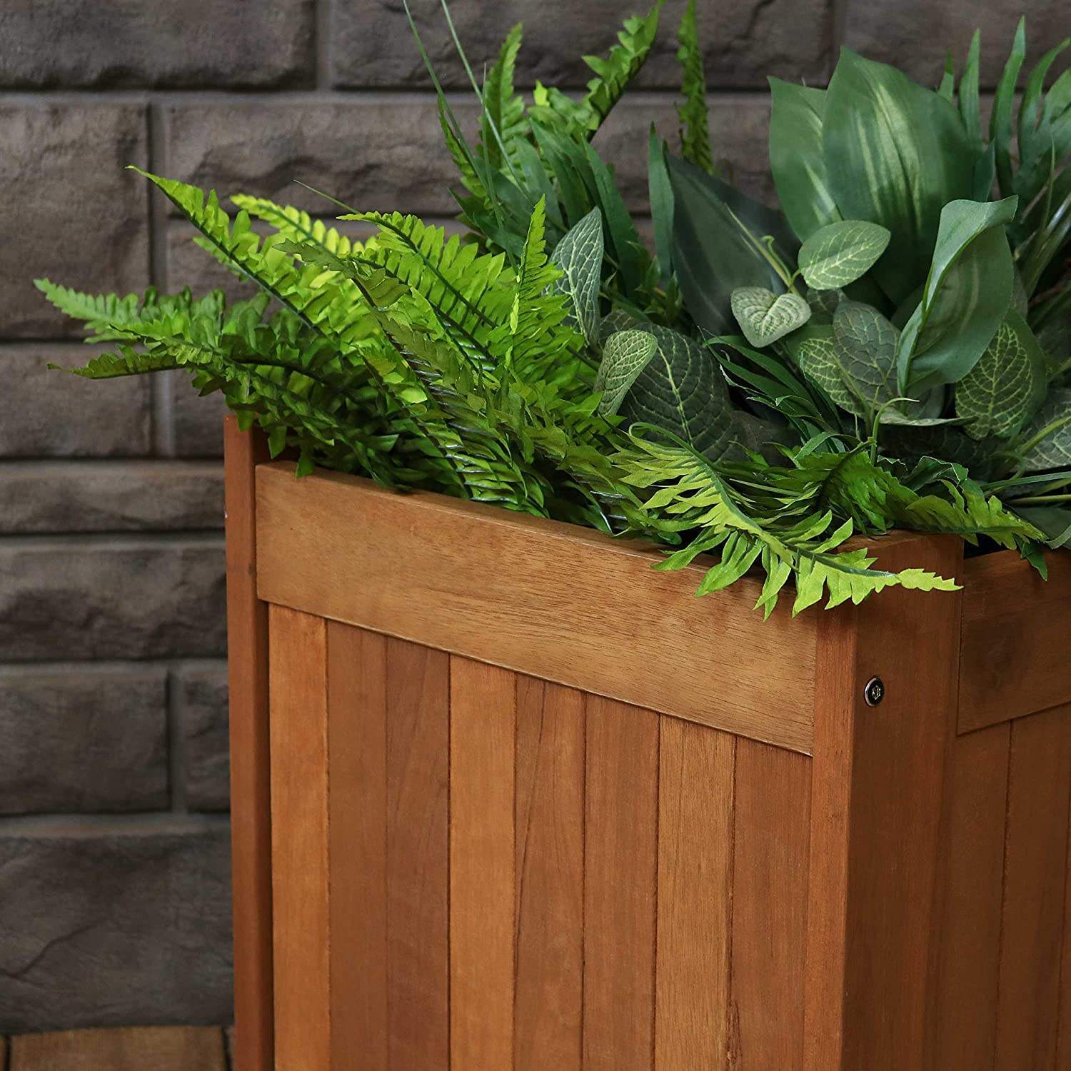 Wood Outdoor Planter Box Container