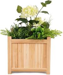Custom Outdoor Square Wooden Bed Plant Flower Pot