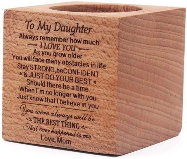 Custom Home Desk Small Square Wood Planter Pots