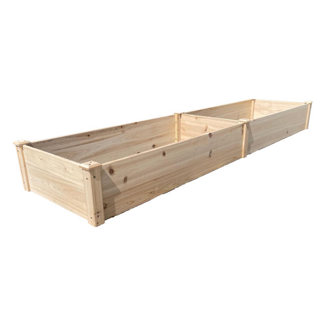 Outdoor Rectangular Bed Wooden Plant Box