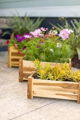 Outdoor Rectangle Raised Garden Bed Planter Box