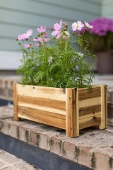 Outdoor Rectangle Raised Garden Bed Planter Box