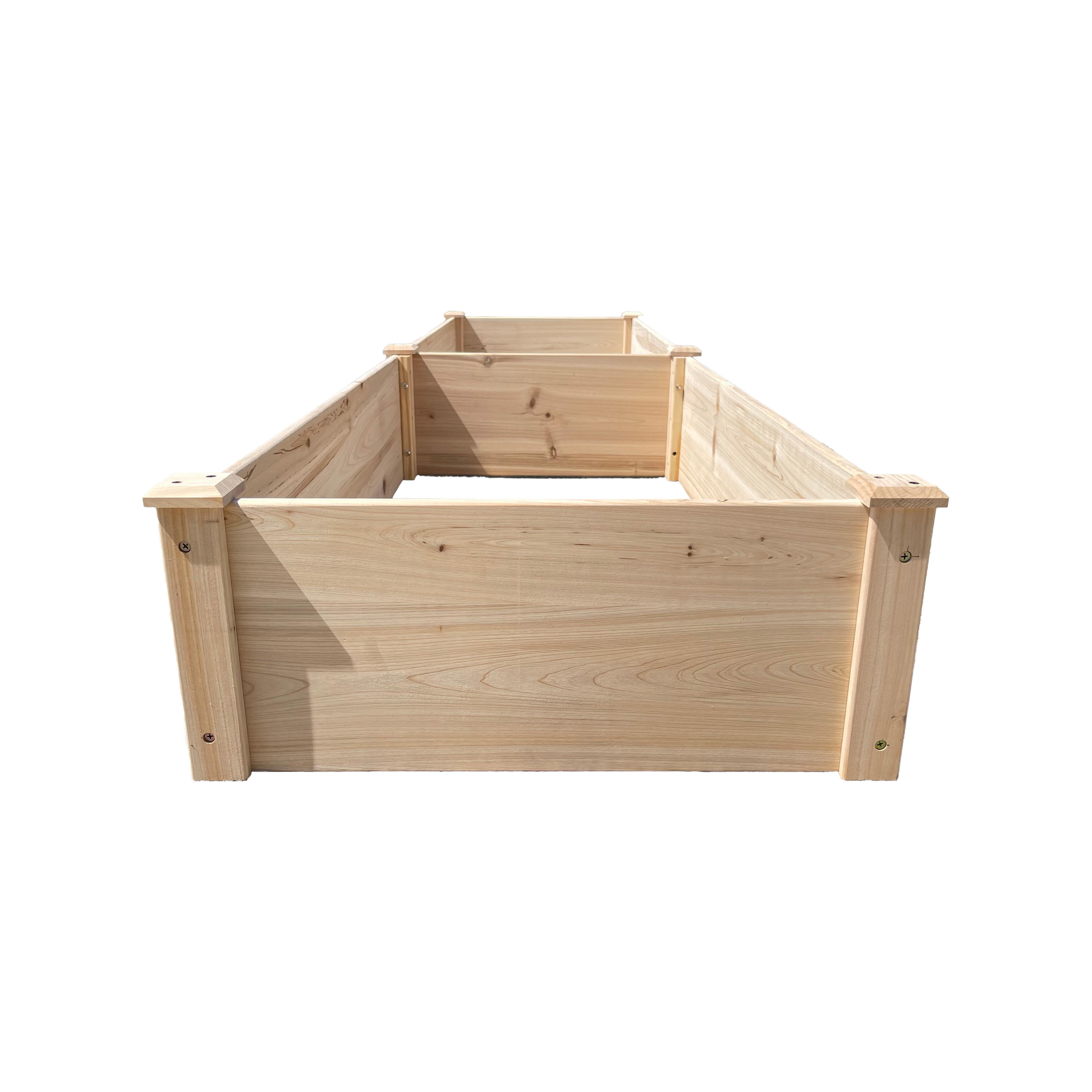 Outdoor Rectangular Bed Wooden Plant Box