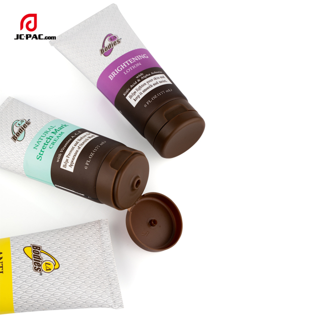 50mm Diameter Cosmetics Tube Packaging 6 FL.OZ Body Lotion 7 FL.OZ 8 FL.OZ BPA Free Facial Cleanser Container with Flip Top Cap