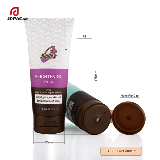 50mm Diameter Cosmetics Tube Packaging 6 FL.OZ Body Lotion 7 FL.OZ 8 FL.OZ BPA Free Facial Cleanser Container with Flip Top Cap