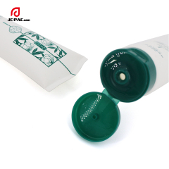 45mm Diameter 100ml 120ml 150ml White Tube Packaging with Silkscreen Printing Facial Cleanser Cream Tube with Special End Seal